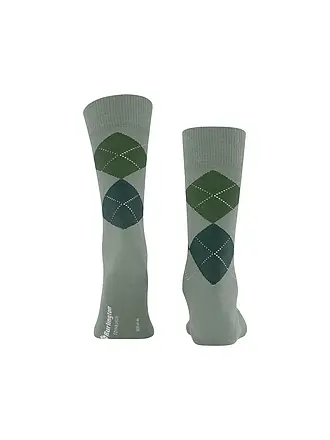 BURLINGTON | Chaussettes homme EDINBURGH 40-46 cranberry | hellgrün
